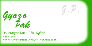 gyozo pak business card